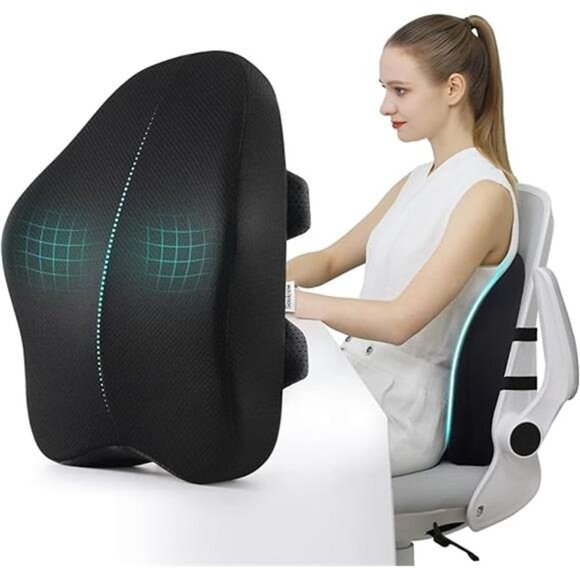 Lumbar Support Pillow for Office Chair Back Support Pillow for Chair Car Seat - Picture 7 of 7